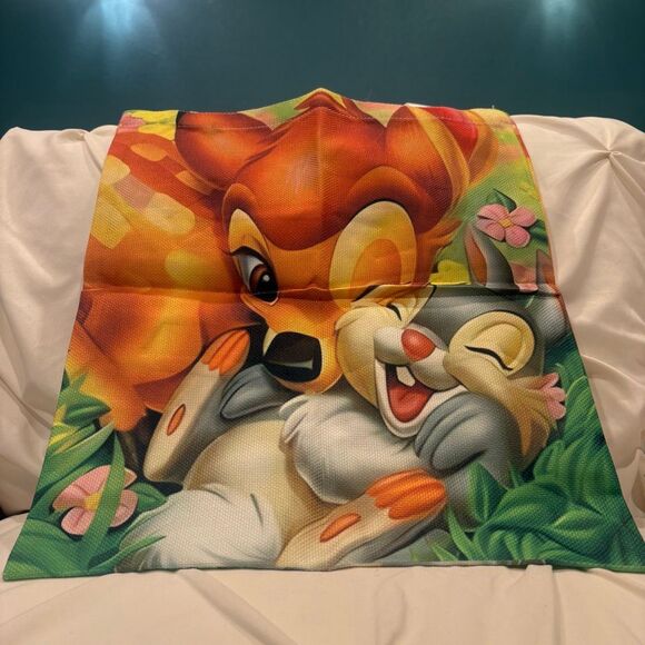 Bambi & Thumper in the Forest Reusable Shopping Bag Tote NWT Deer Rabbit - Picture 3 of 4